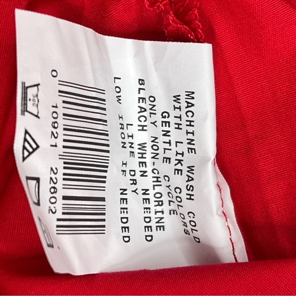 Motherhood Maternity Halter Top Red Low Back V Neck Summer Vacation Beach New - Picture 11 of 12